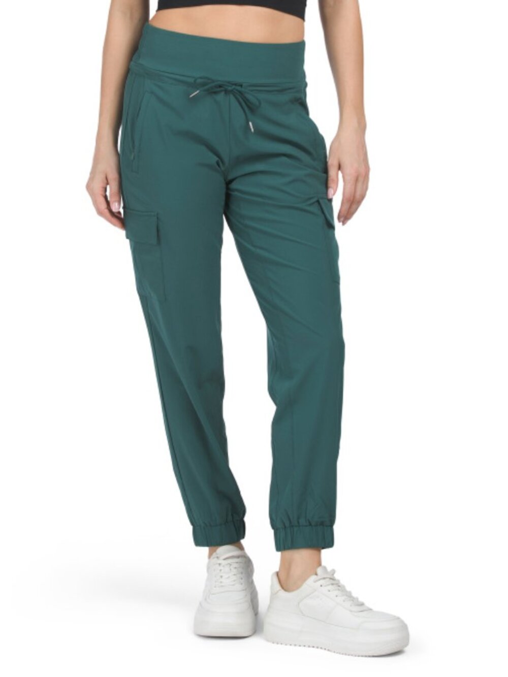 NWT Kyodan Featherweight Ultra-Leger Cargo Jogger Drawstring Dark Forest Pants